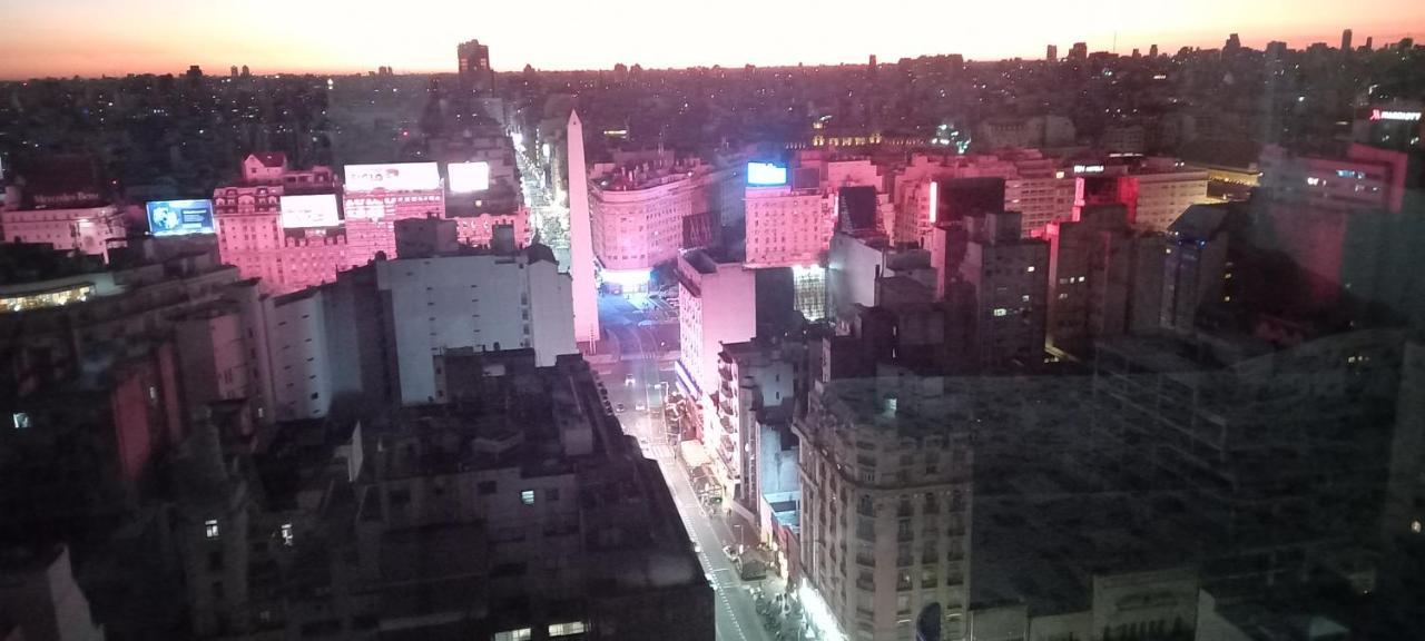 Que Mejor Vista Del Obelisco Piso A La Calle Corrientes 부에노스아이레스 외부 사진